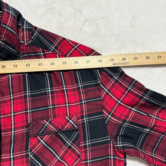 La Senza long Sleeve Checkered Soft Shirt Button Down Size Small - Picture 9 of 11